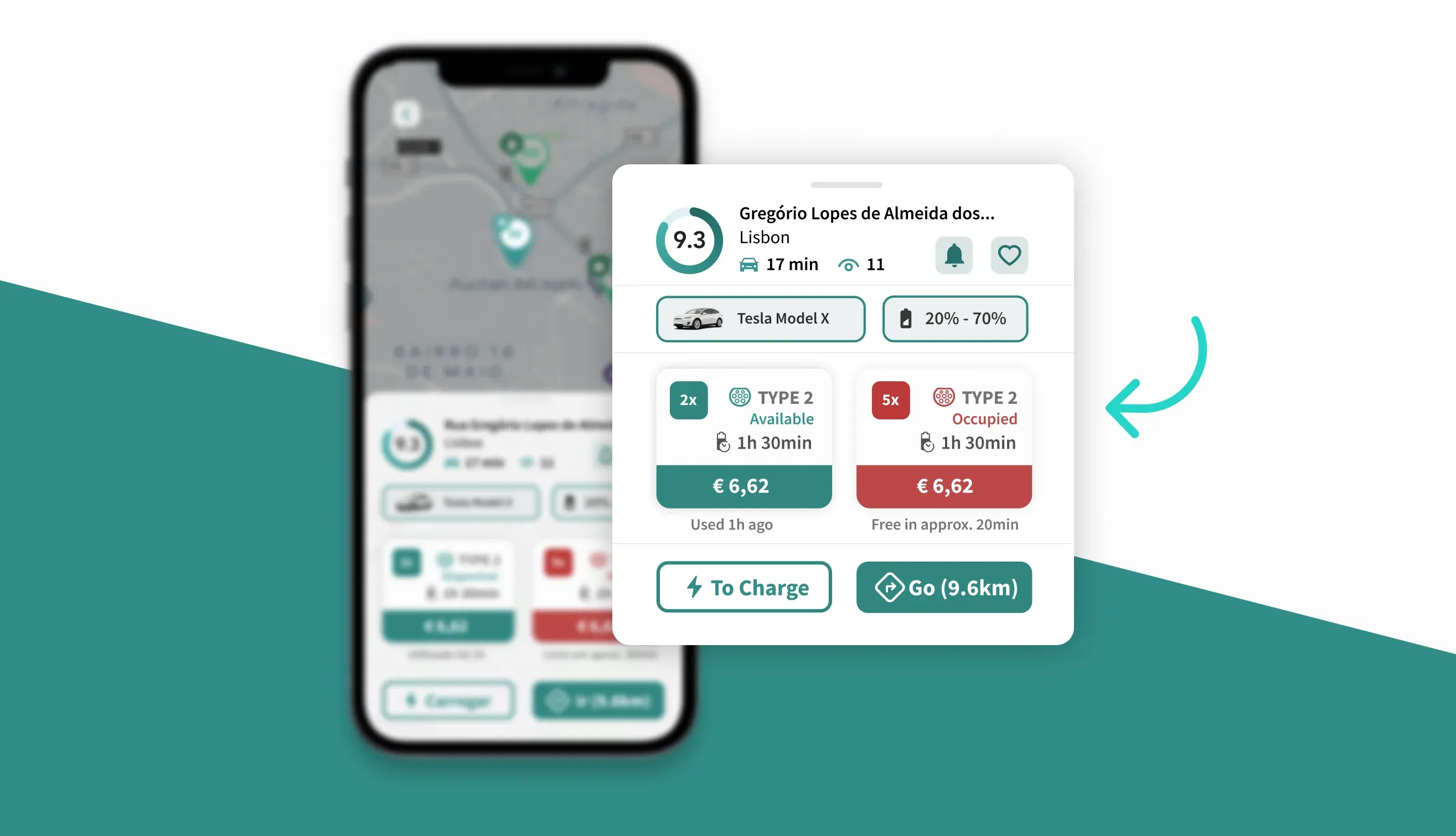 EV Charging Station Details - miio App