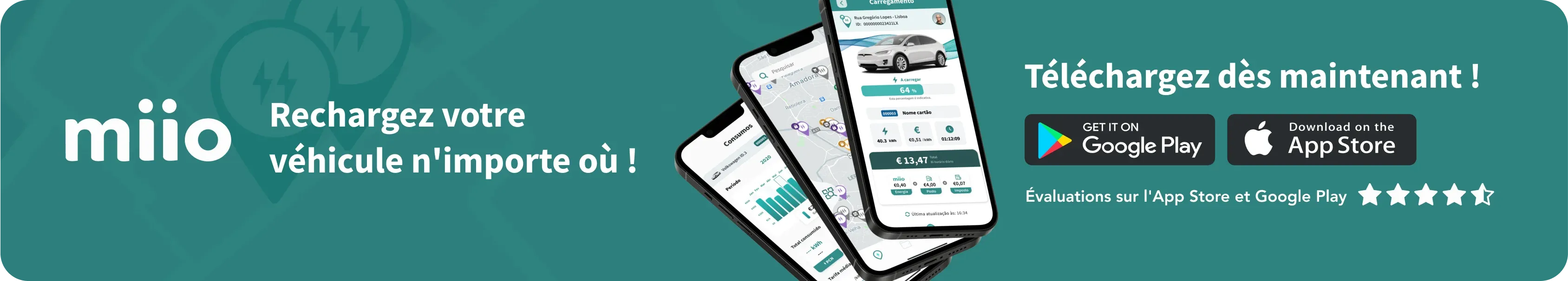 Trouver une borne de recharge avec l'application miio