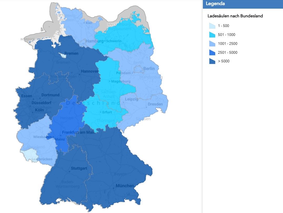Germany EV Charging Map