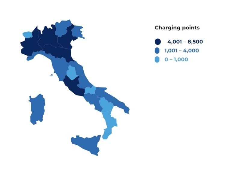 Italy EV Charging Map