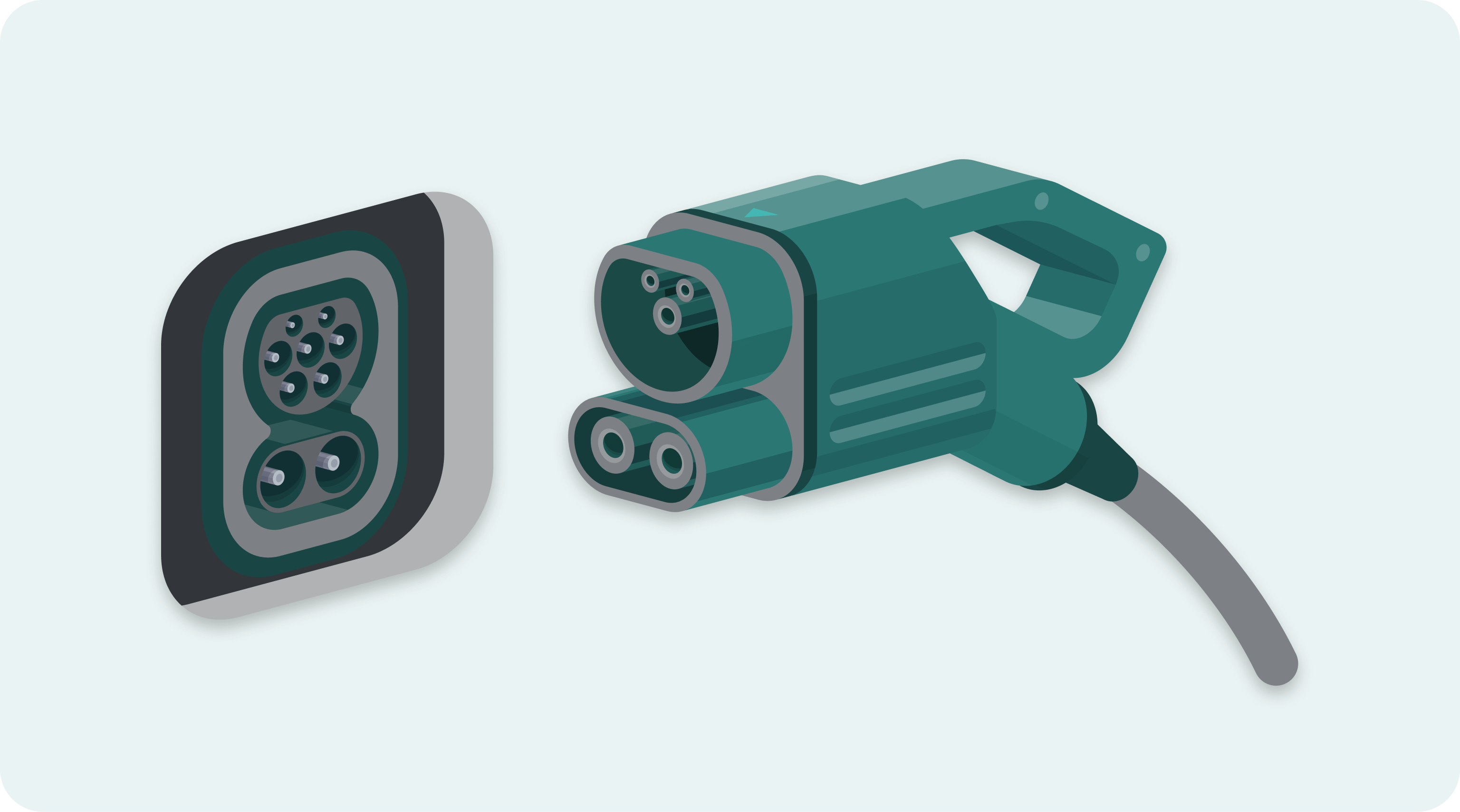 Conector para carro elétrico CCS 2